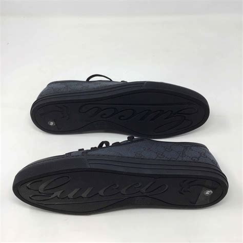 gucci gg canvas low grey black|Gucci Livermore Outlet.